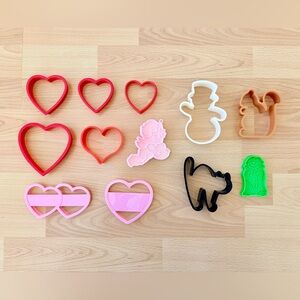 ❤️VALENTINE’S & ASSORTED COOKIE CUTTERS